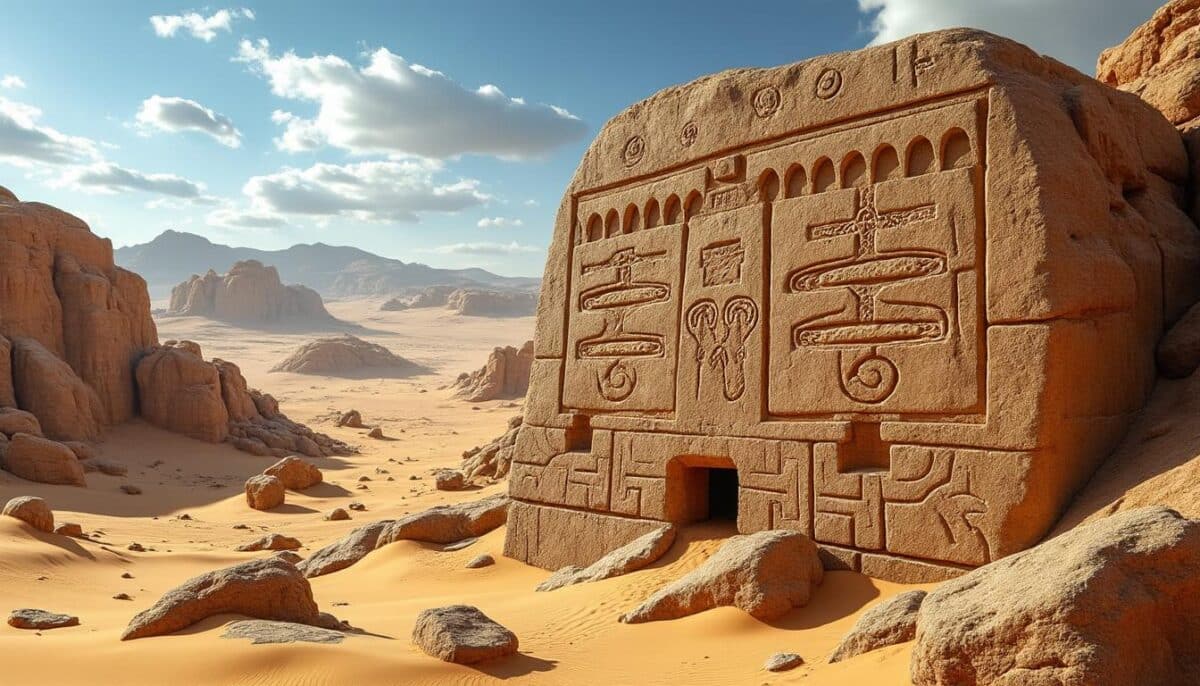 entdecken sie, wie 12.000 jahre alte riesige gravuren in der wüste als wegweiser zu wasserstellen dienten. spannende einblicke in prähistorische überlebensstrategien und innovative kommunikation der frühen menschen.