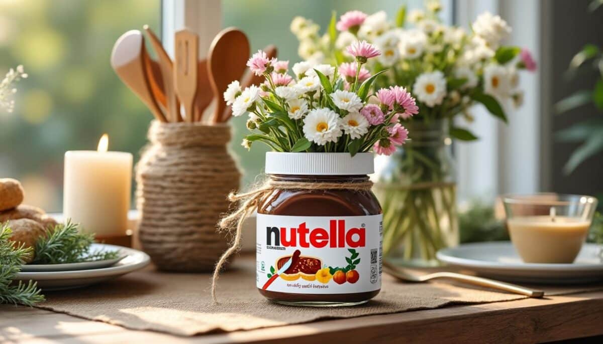 entdecke kreative und praktische recycling-ideen für alte nutella-gläser! verleihe deinem zuhause mit einzigartigen, dekorativen diy-projekten einen neuen charme und tue gleichzeitig der umwelt etwas gutes.