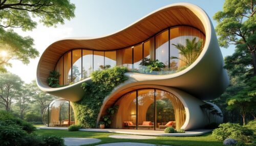 dieses innovative japanische gebäude demonstriert, wie nachhaltiges und zukunftsorientiertes wohnen ohne beton realisiert werden kann.