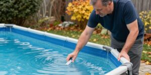 Pool im Winter vorbereiten